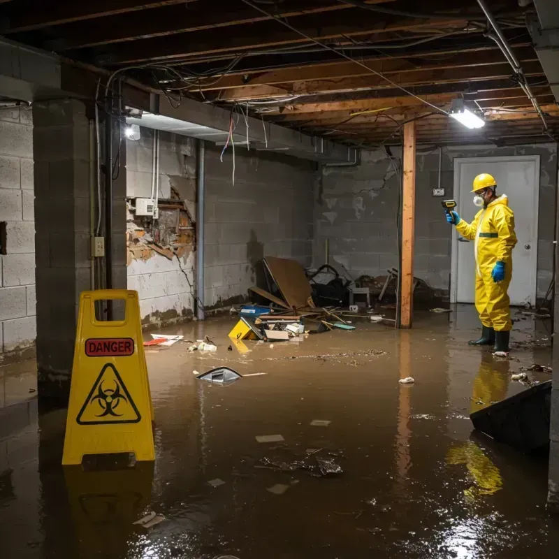 Flooded Basement Electrical Hazard in Kanabec County, MN Property